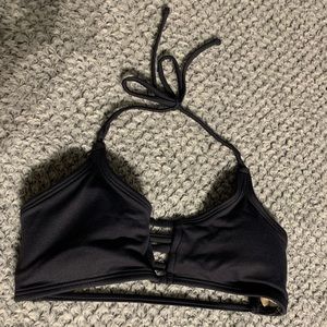 Midori black bikini top